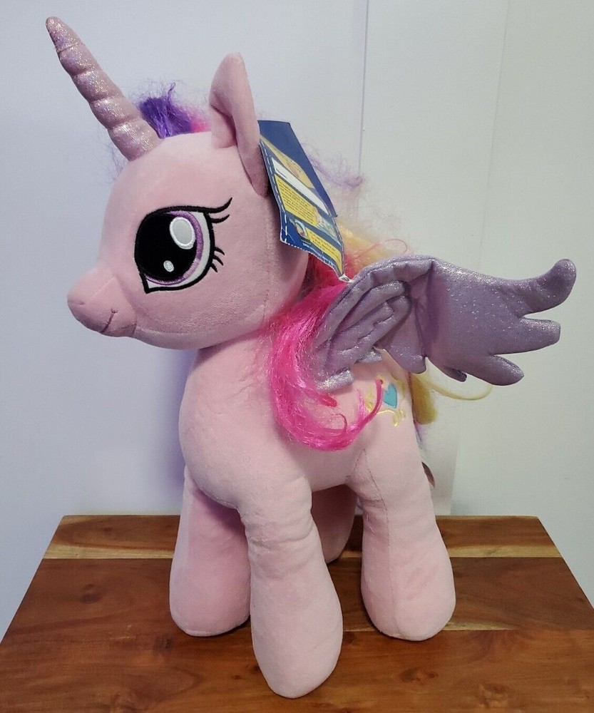 Build-A-Bear My Little Pony 18" Unicorn With Wings Pink Plush Stuffed Animal BAB